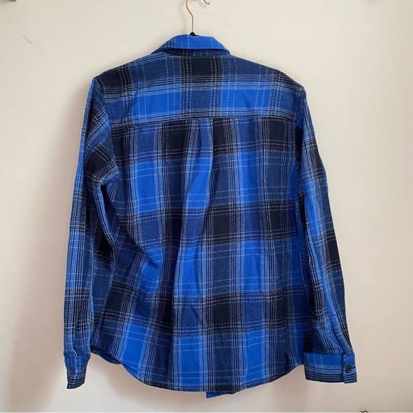 NWT Zara blue and black flannel shacket - Picture 2 of 5